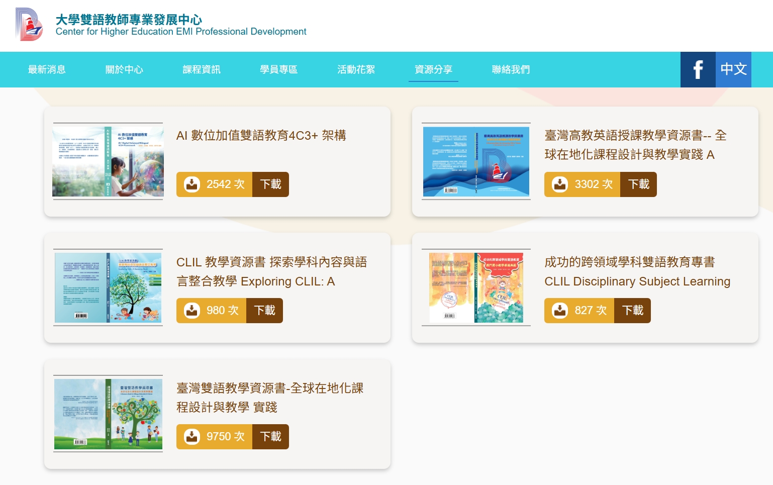 大學雙語教師專業發展中心-資源分享